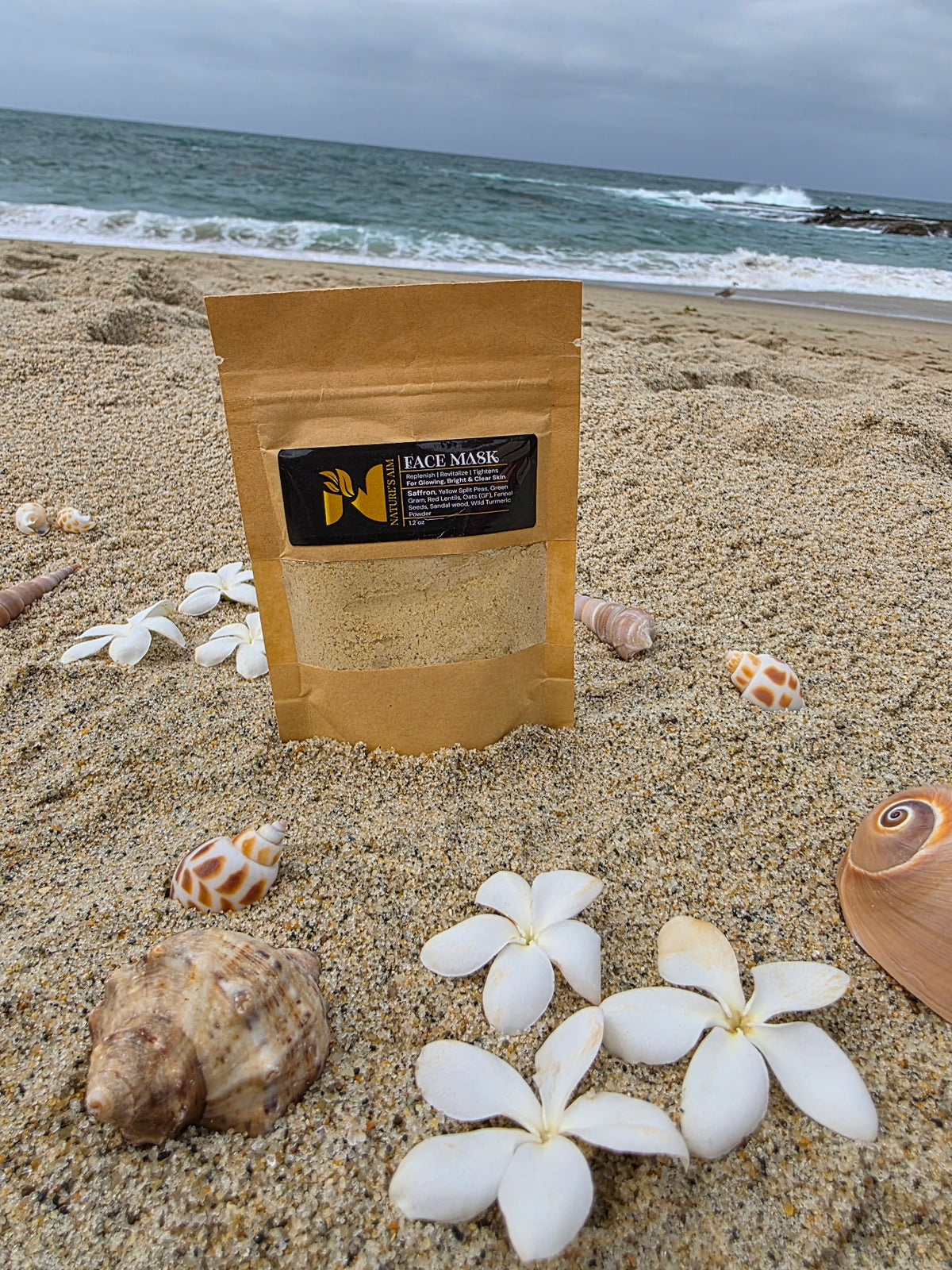 Pack of Nature's Aim Magical Face Mask with natural saffron and botanical dry ingredients